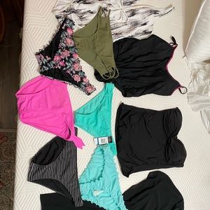 Swimsuit Lot! All XL except white suit is XXL.